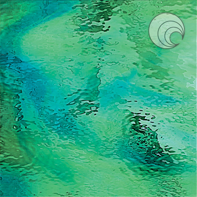 Vidrio Fusionado Waterglass® verde pálido/azul aguamarina 423-1W-F