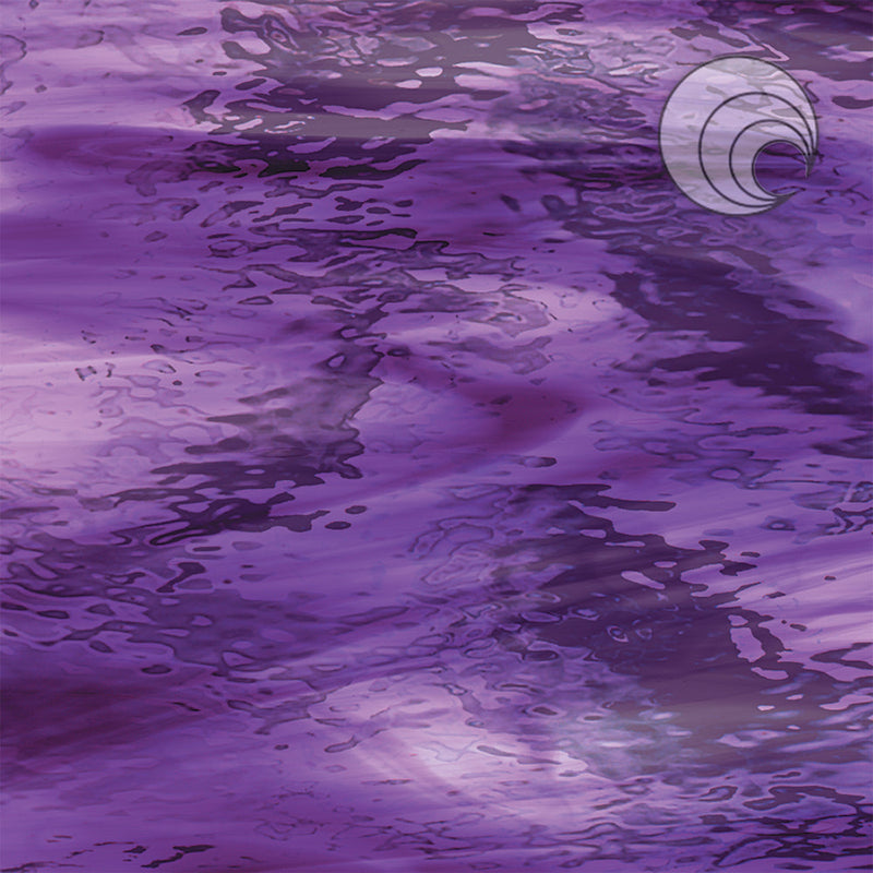 Vidrio Fusionado Waterglass® violeta oscuro/púrpura pálido 444-1W-F