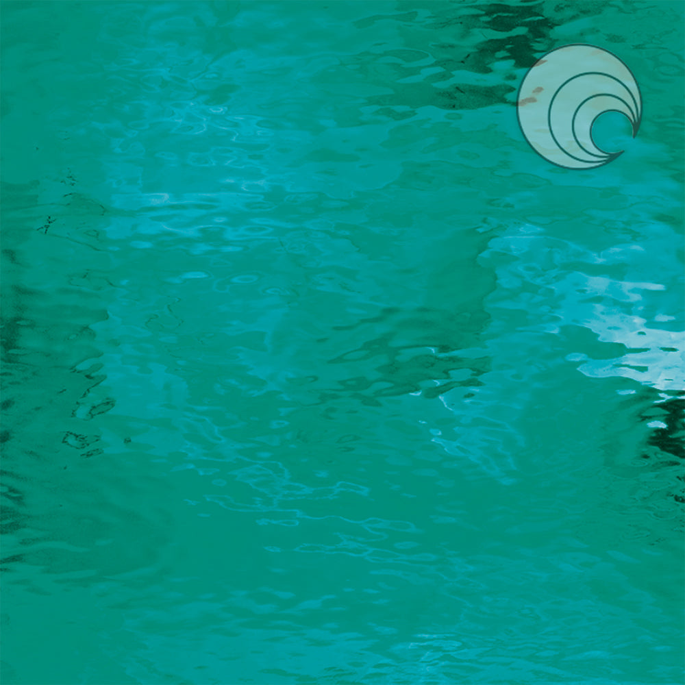 Vidrio Fusionado Waterglass® verde azulado 523-2W-F