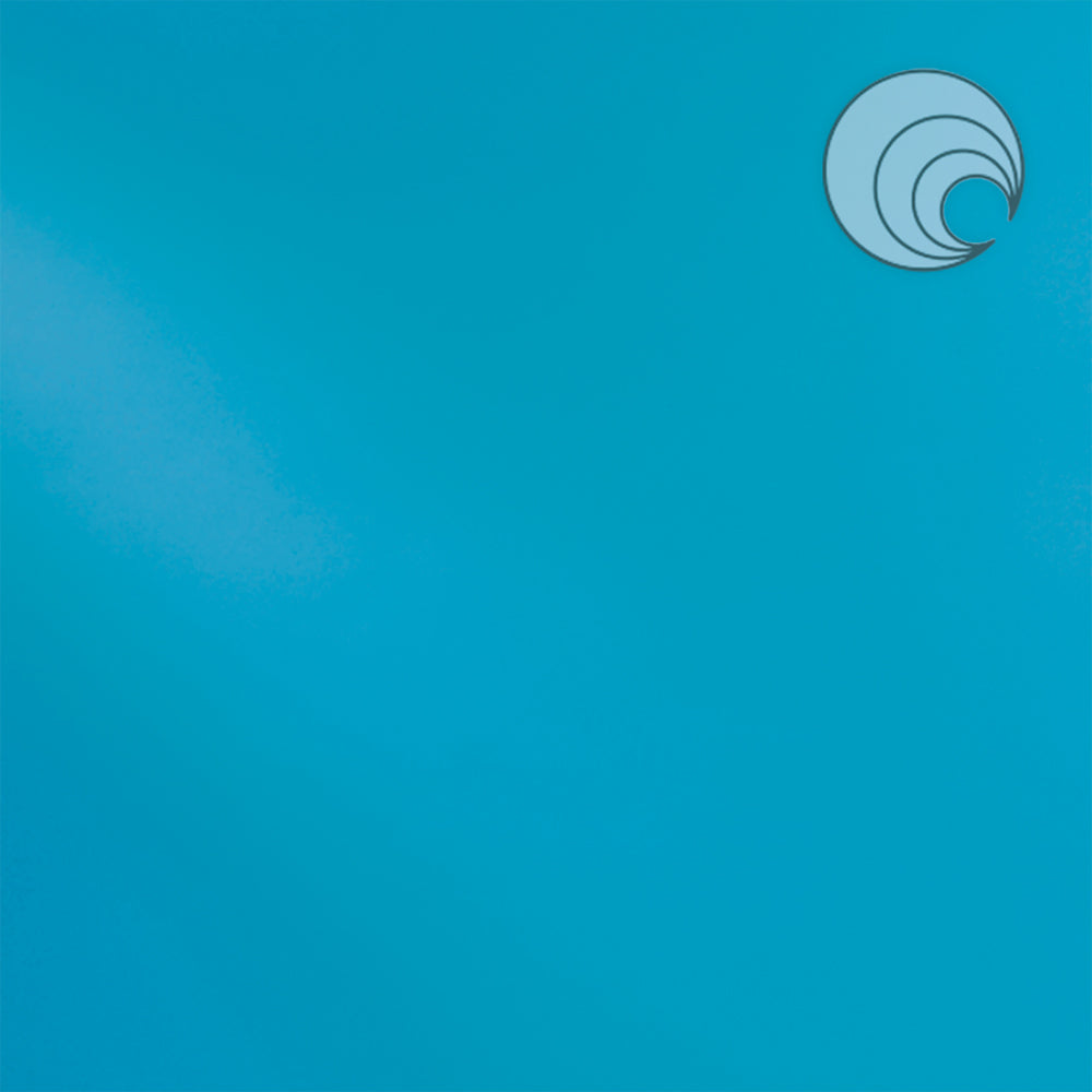 Vidrio Fusionado Liso Transparente Topacio Azul 533-2S-F