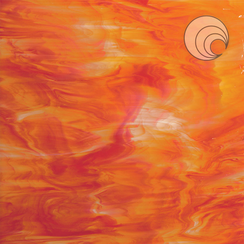Vidrio Fusionado Liso Blanco/Naranja/Rojo 675-5S-F